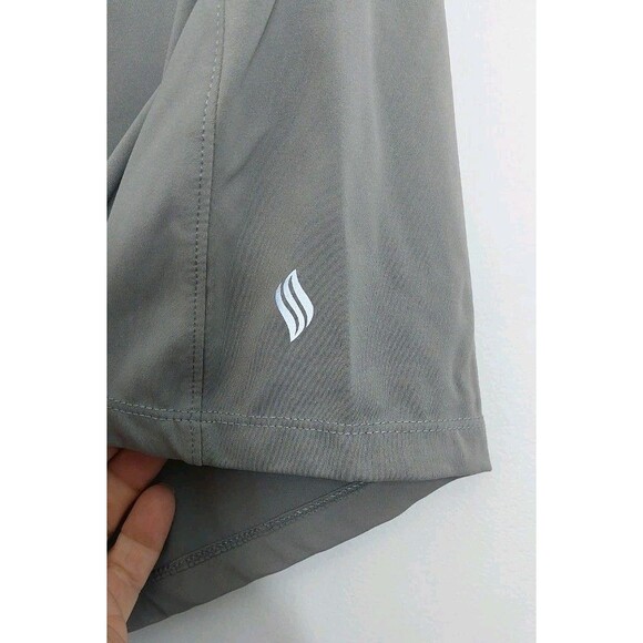 Women's Size Small Shorts Gray Elastic Waist Drawstring Running Athletic Sports - Picture 5 of 11